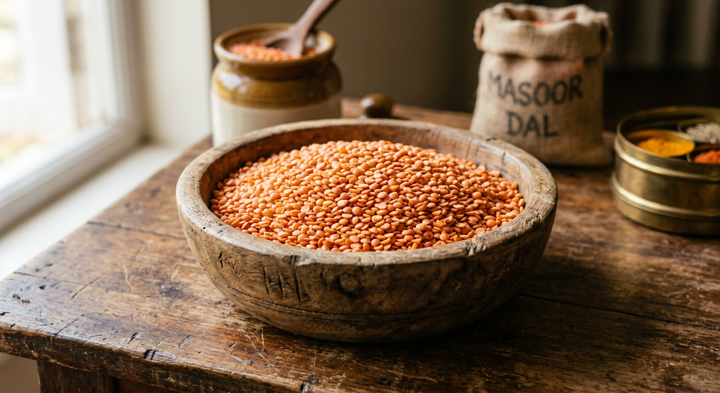 Masoor Dal in a bowl
